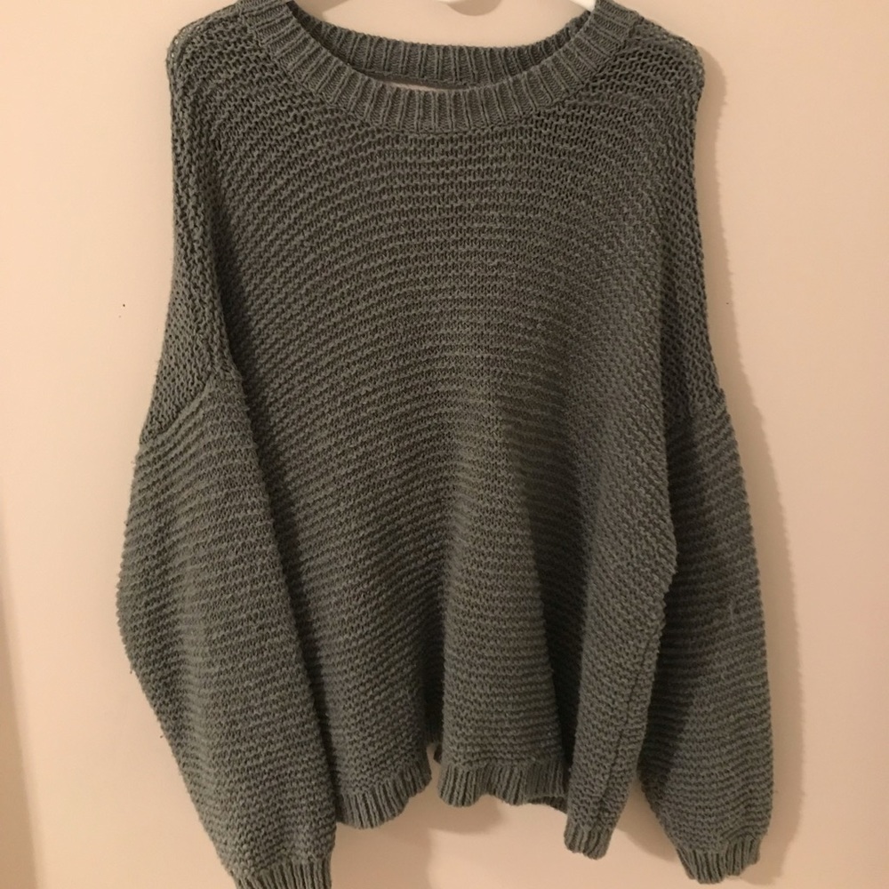 TIE BACK LOOSE KNIT SWEATER